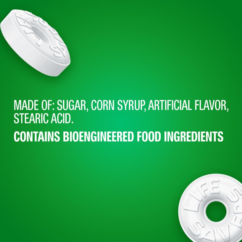 Hard Candy, Wint-O-Green Mints, Sugar Free Candy, 6.25 Oz Bag | Sugar Free Candy, Wint-O-Green Mints, Hard Candy, Breath Mints, Mint Candy, Individually Wrapped Candy for Offices, Pantry
