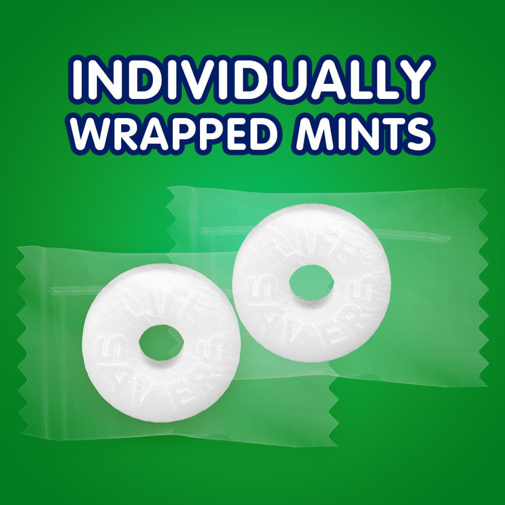 Hard Candy, Wint-O-Green Mints, Sugar Free Candy, 6.25 Oz Bag | Sugar Free Candy, Wint-O-Green Mints, Hard Candy, Breath Mints, Mint Candy, Individually Wrapped Candy for Offices, Pantry
